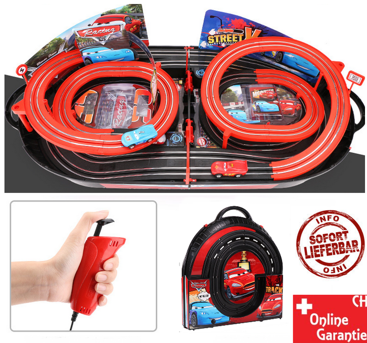 Portable Rennbahn im Koffer Car Cars Racing Auto Rennstrecke Geschenk Kinder Junge Koffer Reifen Geschenk Kinderspielzeug Weihnachten Geburtstag Spielzeuge & Basteln