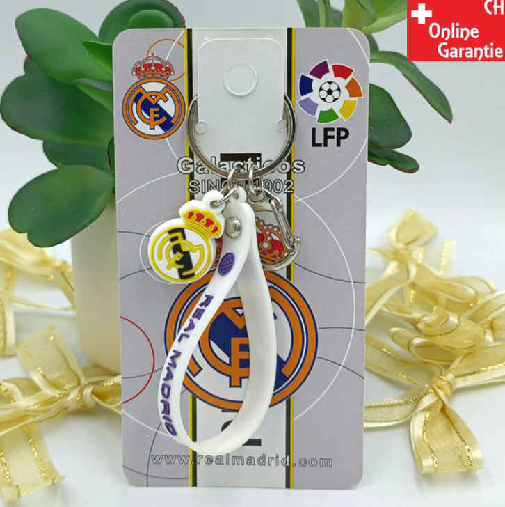 Real Madrid Schlsselanhnger Schlsselband Fussball Fan Zubehr Fanartikel Accessoire Sport & Outdoor