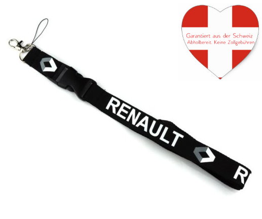 Renault Auto Schlsselband Schlsselanhnger Fan Kleidung & Accessoires