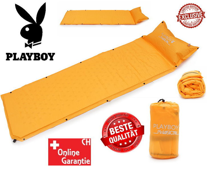 Selbstaufblasbare Playboy Luftmatratze Luft Matratze Schlafsack Schlafmatte Camping VIP Campen Outdoor Luxus Tickets & Gutscheine