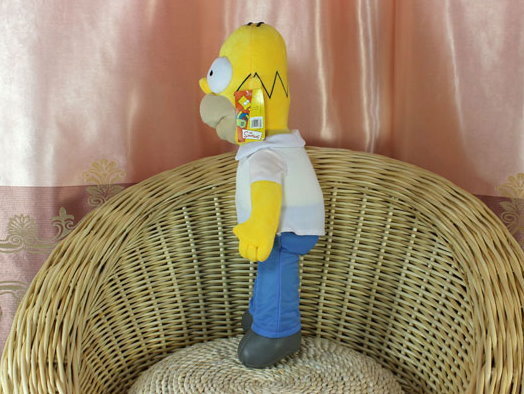 Simpsons Plüsch Figur Stofftier Homer Simpson TV Serie ca. 55cm Geschenk Fan Die Simpsons Spielzeuge & Basteln 2