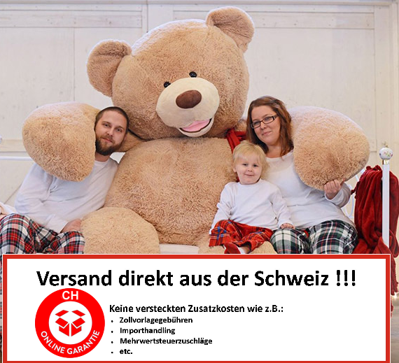 Teddy Br Plschbr Ted Plschtier Stofftier Kuscheltier Plsch Geschenk XL XXL XXXL Grssen Kind Frau Schweiz Suisse Versand Abholbereit Sonstige 4