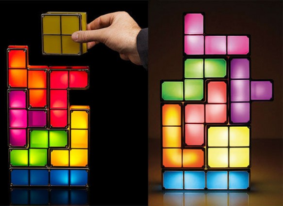 Tetris Lampe Bau Deine eigene Lampe aus Tetrissteinen Geschenk Fan Gadget Retro LED Lampe Geschenk Weihnachten Sonstige 2