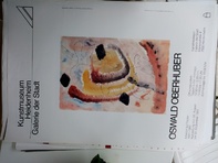  1989 Plakat Oswald Oberhuber Ausstellung Heidenheim