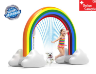 Aufblasbarer Regenbogen Wassersprinkler Spielzeug Wasser Sommer Garten Pool Wasserspielzeug Schweiz