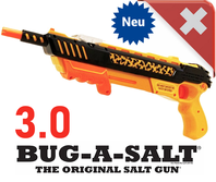 Bug-A-Salt Orange Crush 3.0 Bug a Salt Flinte Fliegen Jagd Fliegenkiller Salz Gewehr Schrotflinte Salzgewehr Luftdruckgewehr gegen Insekten Fliegenklatsche