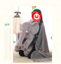 Elefant Elefanten Kissen Elefantenkissen Baby Kind Kinder Kinderzimmer Plüschtier XXL 80cm Geschenk Mutter Mütter