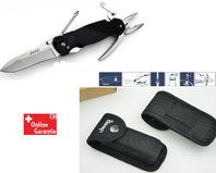 Jeep Multi Funktion Messer Klappmesser Multifunktionsmesser Hosentasche Taschenlampe Etui Holster Gürtel Werkstatt Camping Outdoor Fan