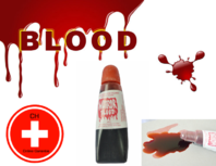 Kunst Blut Blutgel Fake Kunstblut und Theaterblut für Theateraufführungen Film Video Halloween Fasnacht Partys Krankenhaus Kostüm Schminke Tube