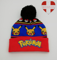 Pokemon Pokémon Pikachu Winter Kleidung Mütze Beanie Kappe Kind Kinder Fan Fanartikel