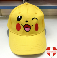 Pokémon Pikachu Cap Kappe Mütze Fan TV Videospiel Klassiker Gelb Pika Pokemon Accessoire Zubehör