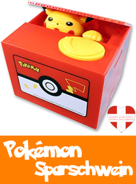 Pokémon Pikachu Pokemon Geld Münz Spardose Sparschwein Geschenk Kind Fan Accessoire