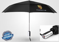 Porsche Auto Fan Regenschirm Taschenschirm Schwarz Wasserfest