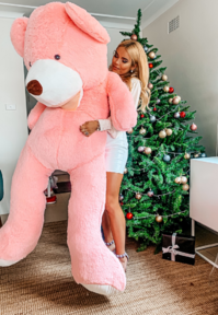 Riesenbär Teddy Bär Teddybär XXL Rosa Pink 200cm 2m Geschenk Kind Kinder Frau Freundin Schweiz Kauf