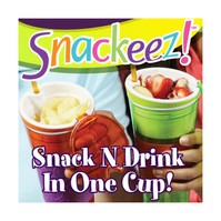 Snackeez Snack & Drink in einem Becher TV Werbung Einfach befüllt & fest verschlossen