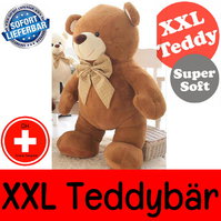 Teddy XXL Teddybär Tedi 210cm Geschenk Bär Plüsch Kind Frau Freundin Plüschtier Kuschelbär XXXL Schweiz
