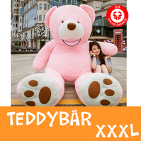 Teddybär Plüsch Bär Teddy Pink 200cm 260cm Geschenk XXL XXXL 2.0m 2.6m Frau Freundin Girl Mädchen Weihnachten